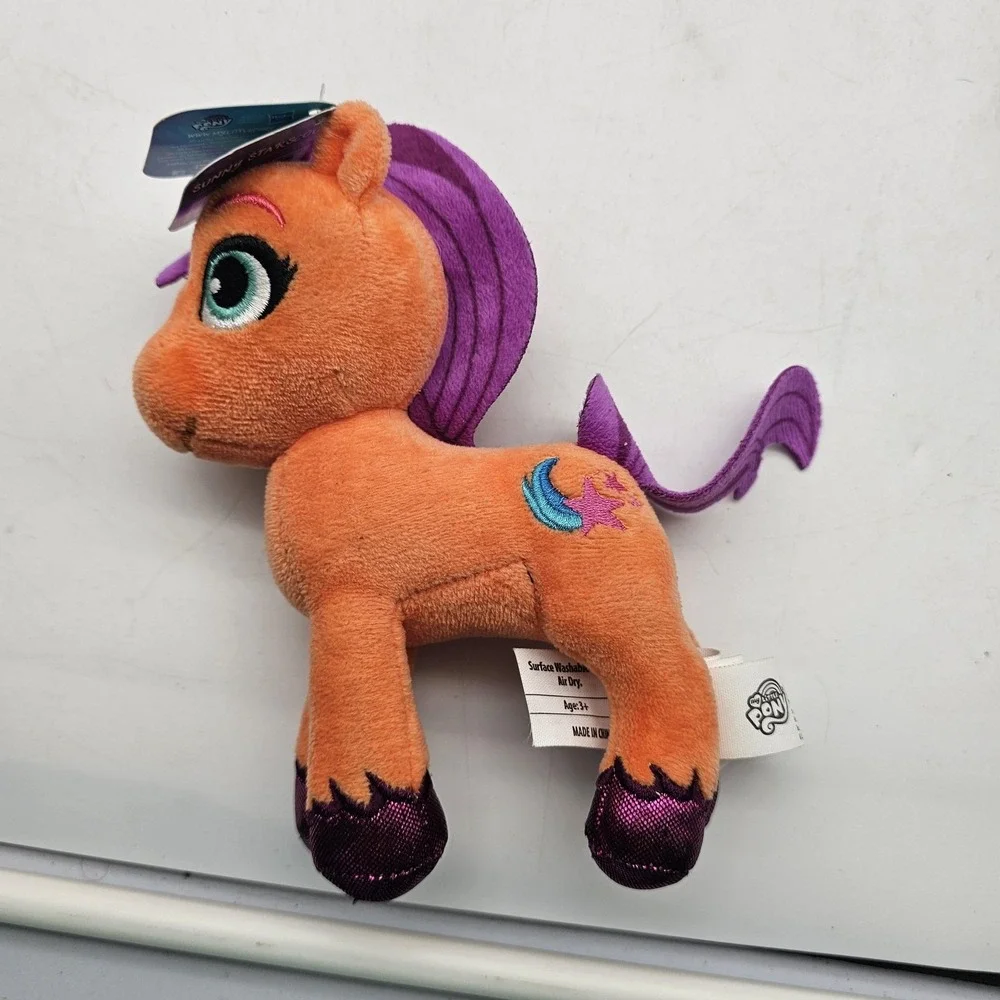 My Little Pony Sunny Starscout Horse Plush Stuffed Toy Small‎ Orange Purple Cute